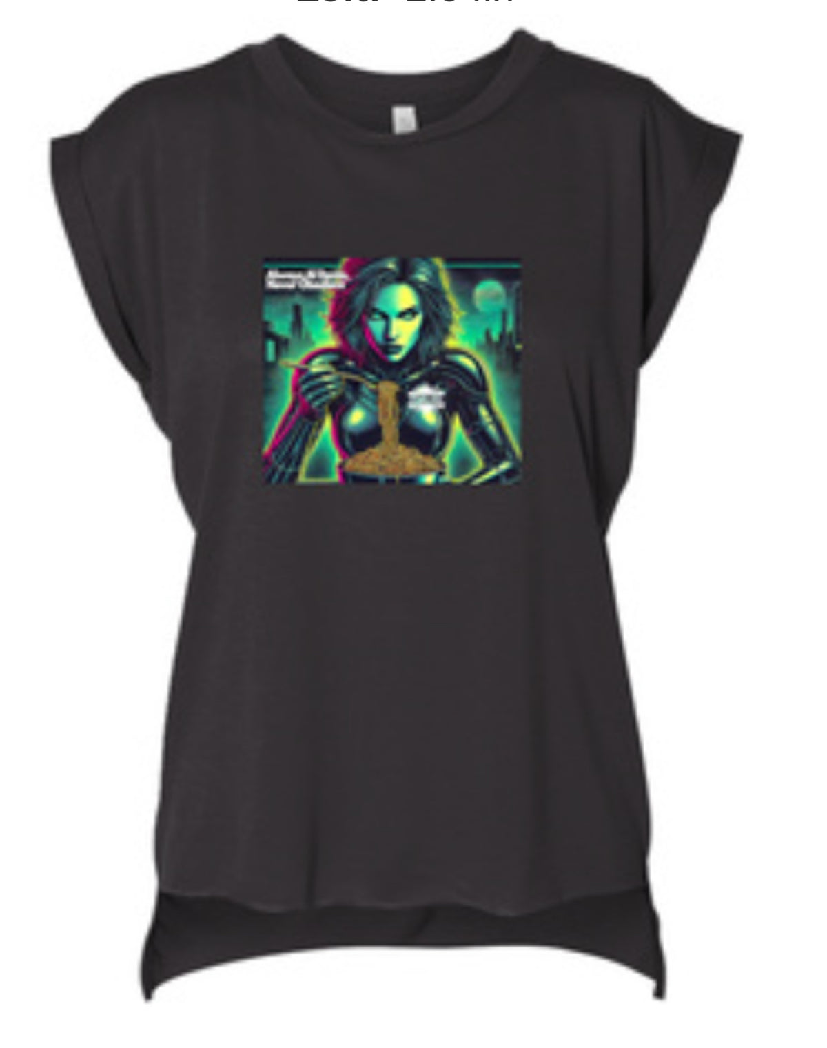Flowy Rolled Cuff Muscle Tee